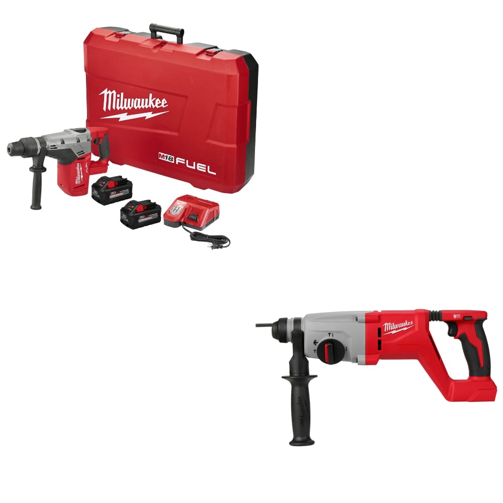 Milwaukee 2717-22HD M18 FUEL Rotary Hammer Kit W/ FREE 2613-20 M18 Rotary Hammer