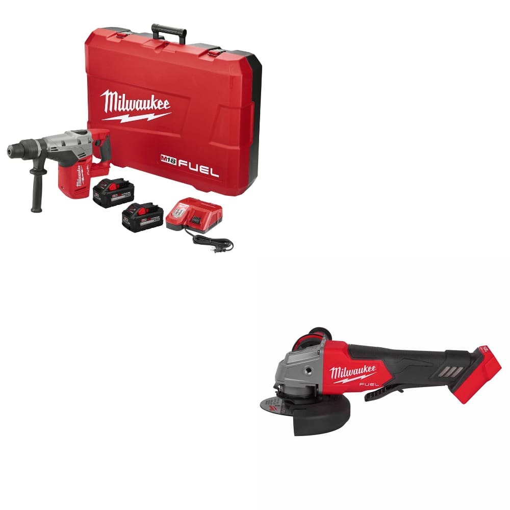 Milwaukee 2717-22HD M18 FUEL Rotary Hammer Kit W/ FREE 2880-20 M18 Grinder