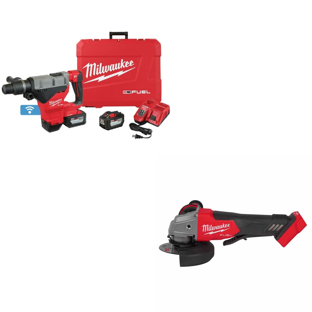 Milwaukee 2718-22HD M18 FUEL Rotary Hammer Kit W/ FREE 2880-20 M18 Grinder