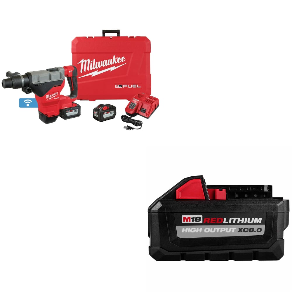 Milwaukee 2718-22HD M18 FUEL Rotary Hammer Kit w/ FREE 48-11-1880 M18 Battery