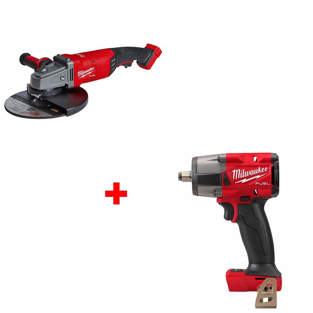 Milwaukee 2785-20 M18 FUEL Angle Grinder w/ FREE 2962-20 M18 Impact Wrench