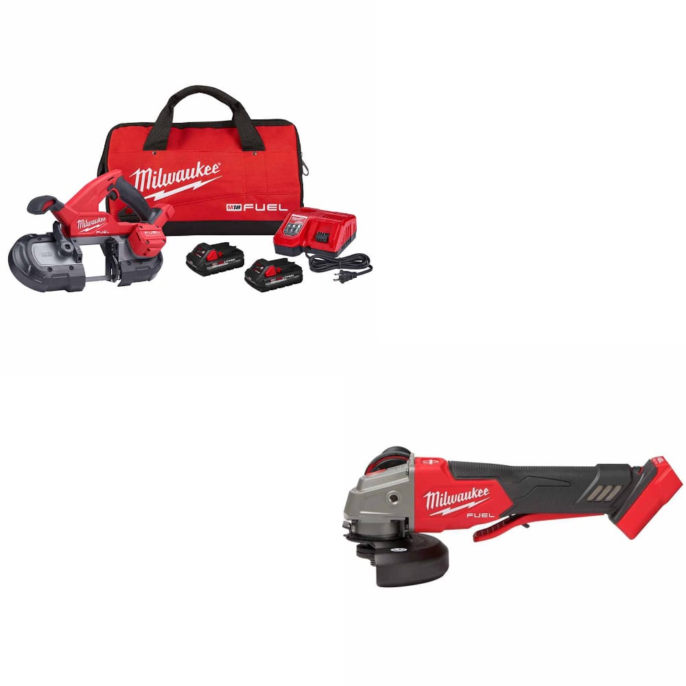 Milwaukee 2829-22 M18 FUEL Band Saw Kit W/ FREE 2888-20 M18 FUEL Braking Grinder