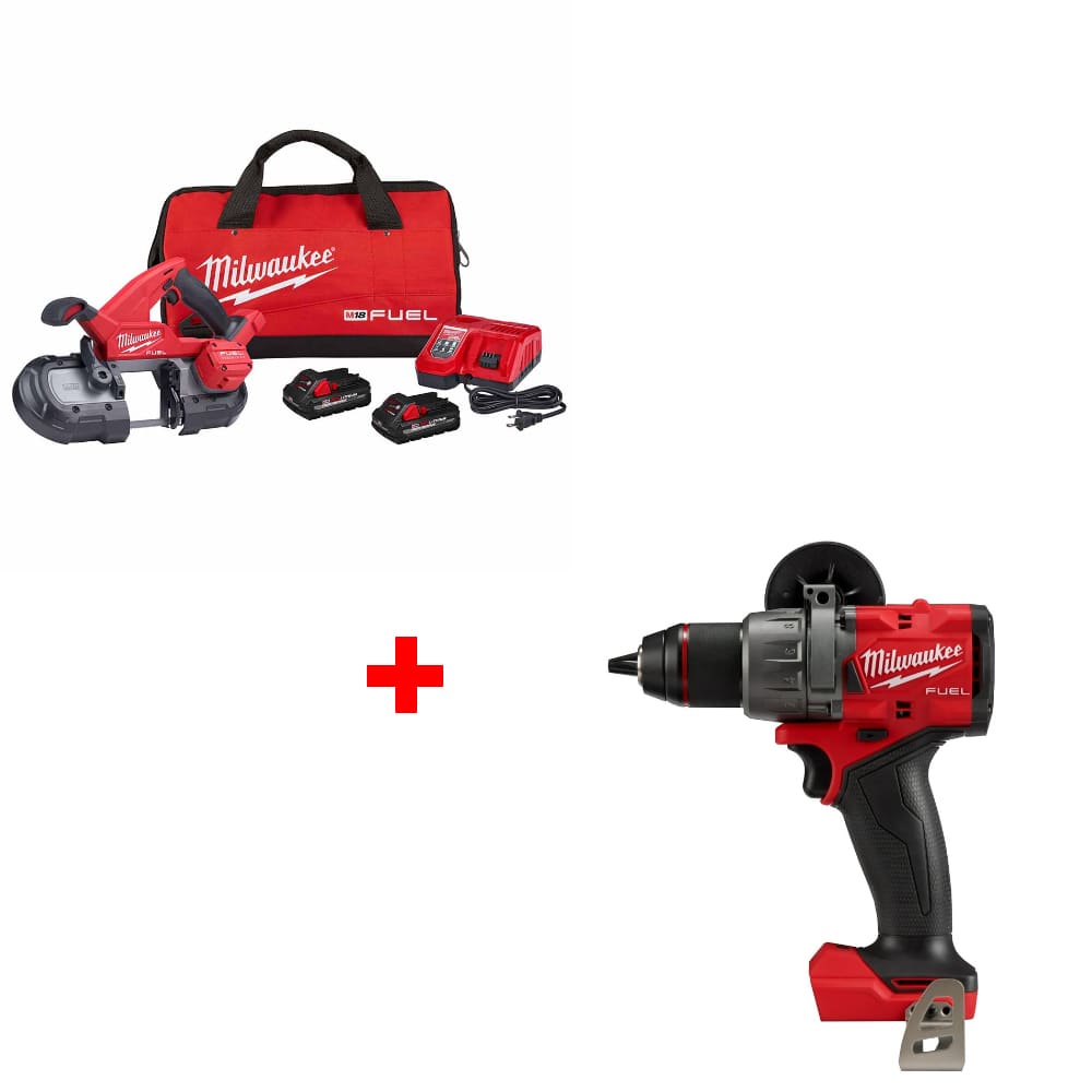 Milwaukee 2829-22 M18 FUEL Band Saw Kit w/ FREE 2904-20 M18 Hammer Drill/Driver