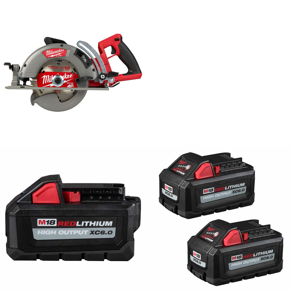 Milwaukee 2830-20 M18 FUEL Circ Saw W/ 48-11-1865 M18 Battery & FREE Battery-2Pk