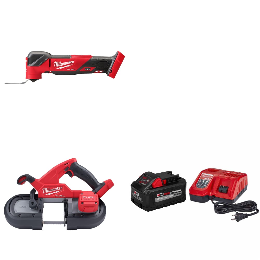 Milwaukee 2836-20 M18 FUEL Multi-Tool W/ 2829S-20 Band Saw & FREE Starter Kit