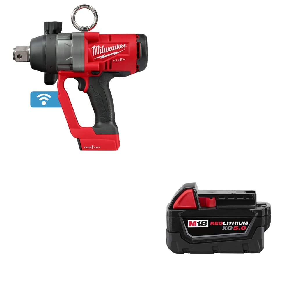 Milwaukee 2867-20 M18 FUEL 1" Impact Wrench ONE-KEY w/ FREE 48-11-1850 Battery