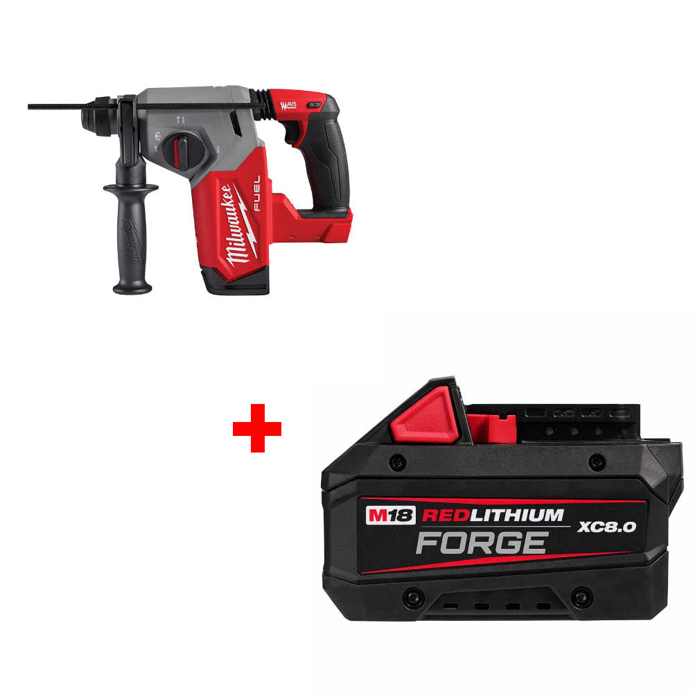 Milwaukee 2912-20 M18 FUEL Rotary Hammer W/ FREE 48-11-1881 M18 Battery Pack