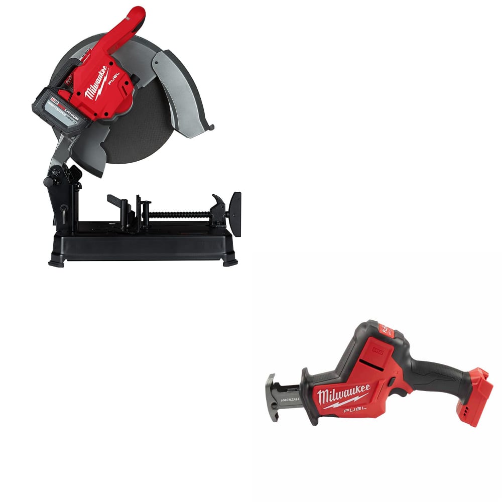 Milwaukee 2990-21HD M18 FUEL 14" Chop Saw Kit w/ FREE 2719-20 M18 FUEL Hackzall