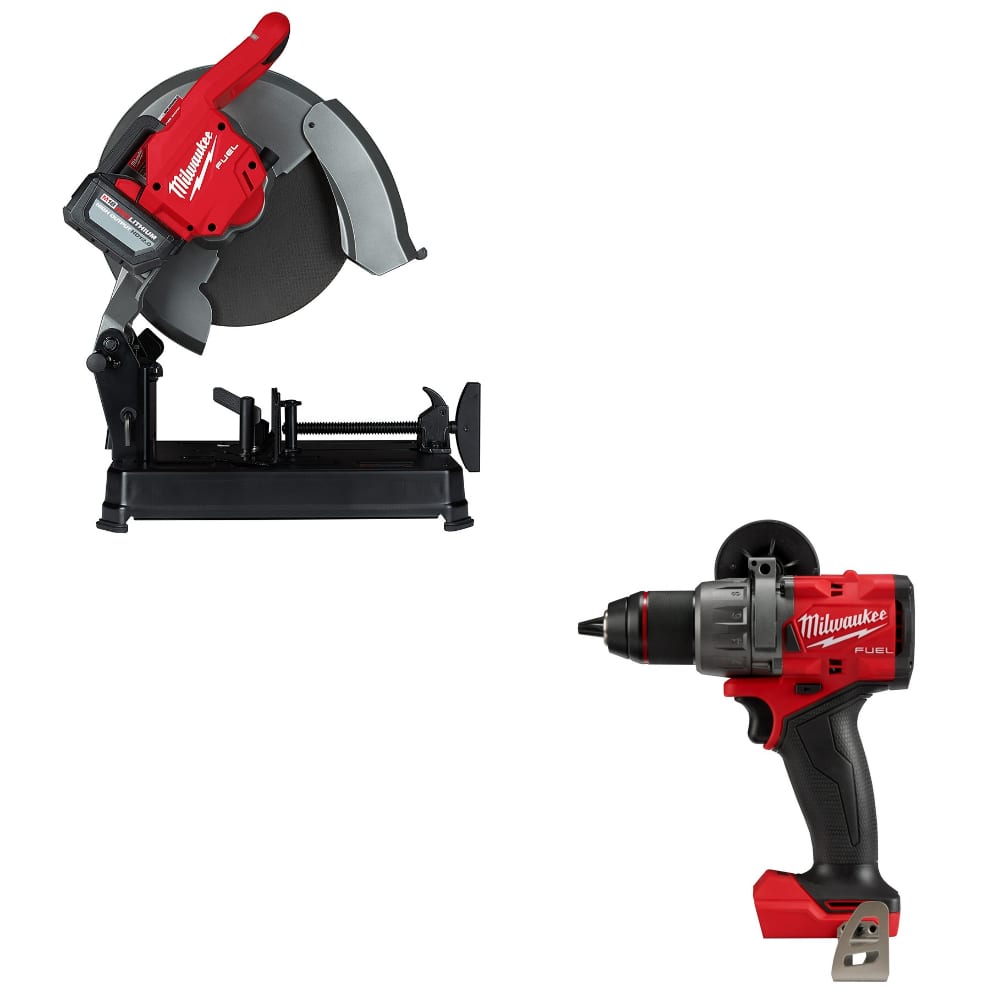 Milwaukee 2990-21HD M18 FUEL Chop Saw Kit w/ FREE 2903-20 M18 FUEL Drill/Driver