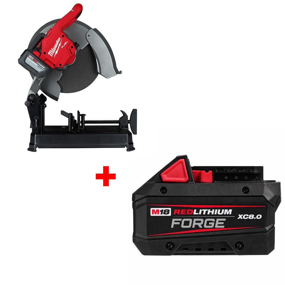 Milwaukee 2990-21HD M18 FUEL 14" Chop Saw W/ FREE 48-11-1881 M18 Battery Pack