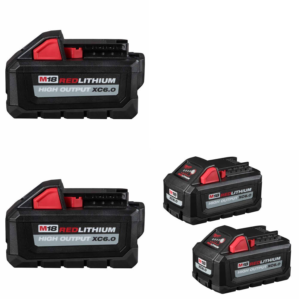 Milwaukee 48-11-1865 M18 Battery-2Pk W/ FREE EXTRA 48-11-1862 M18 Battery-2Pk