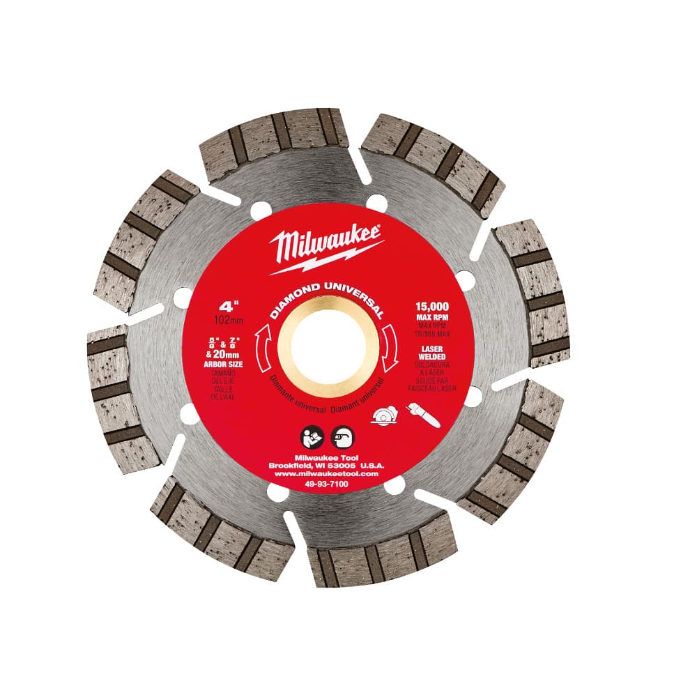 Milwaukee 49-93-7100 4" Diamond Universal Segmented-turbo Saw Blade - 2