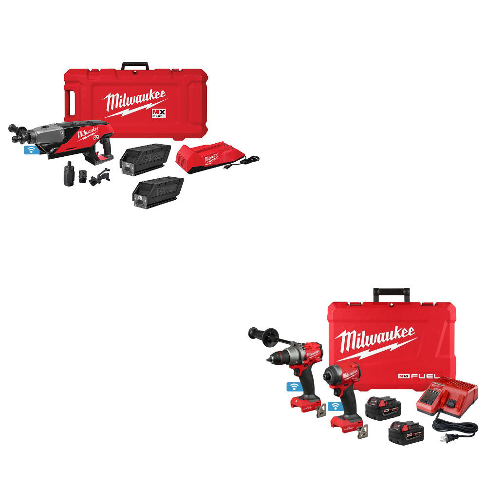 Milwaukee MXF301-2CP MX FUEL Drill Kit W/ FREE 3696-22 M18 FUEL 2-Tool Combo Kit