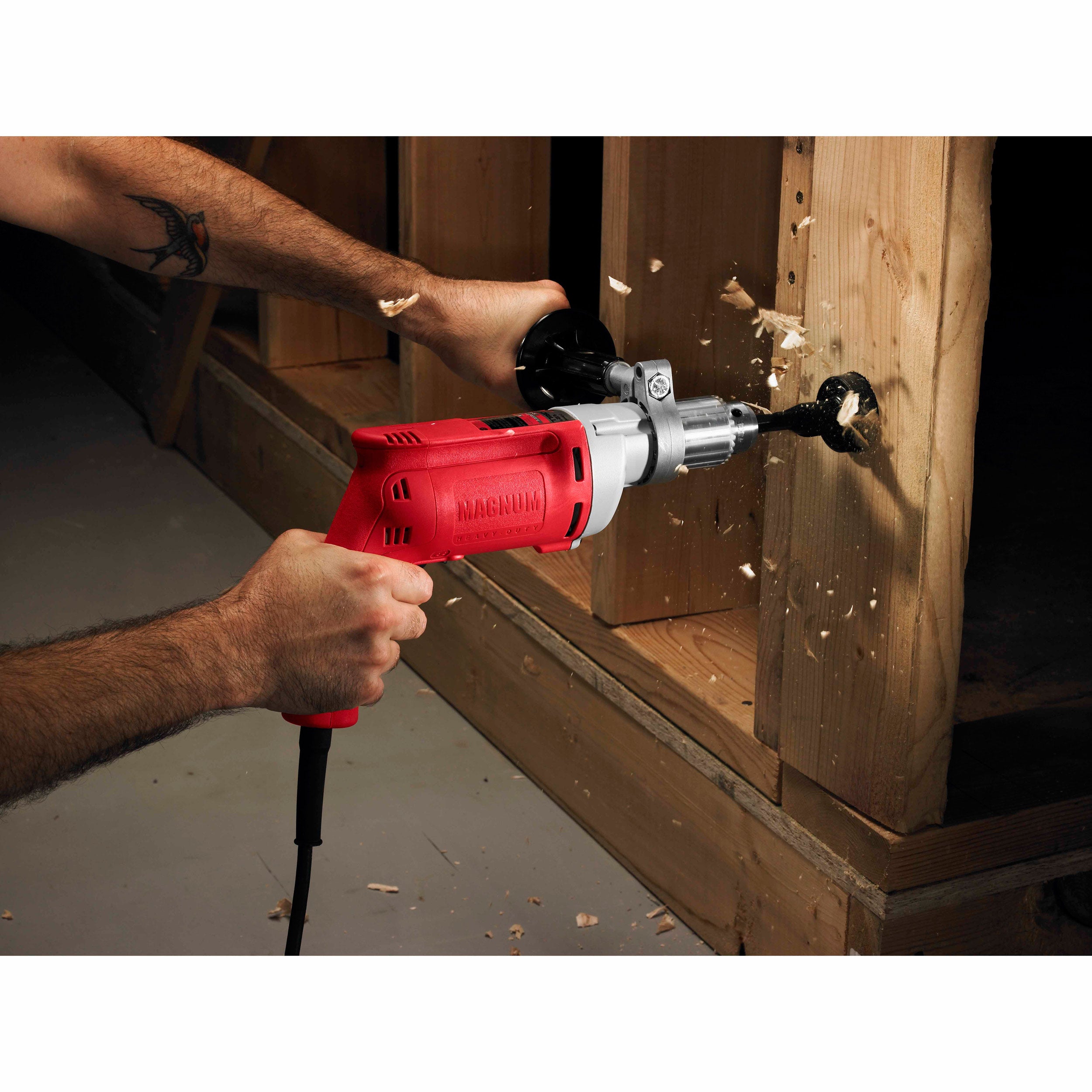 Milwaukee 0299-20 1/2" 0-850 RPM Magnum Drill - 4