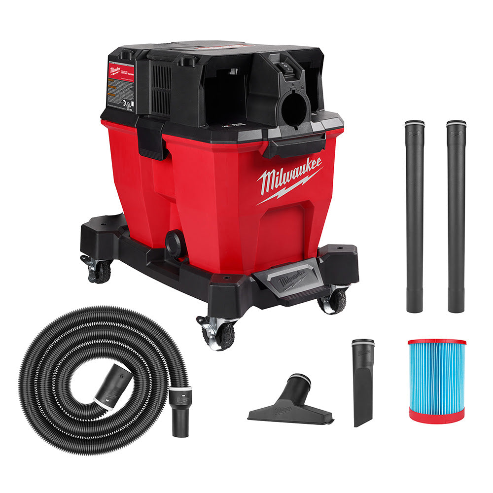 Milwaukee 0920-20 M18 FUEL 9 Gallon Dual-Battery Wet/Dry Vacuum, Bare Tool