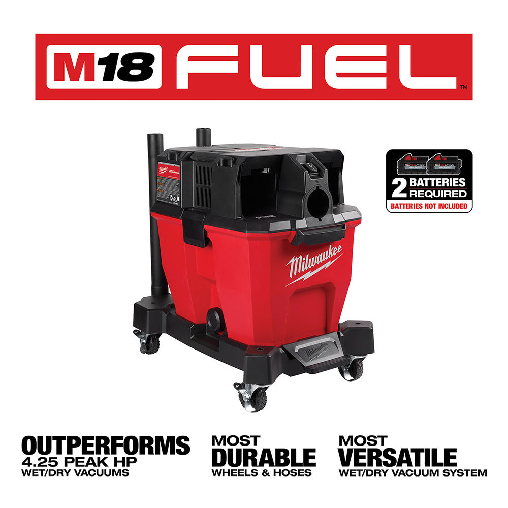 Milwaukee 0920-20 M18 FUEL 9 Gallon Dual-Battery Wet/Dry Vacuum, Bare Tool - 3