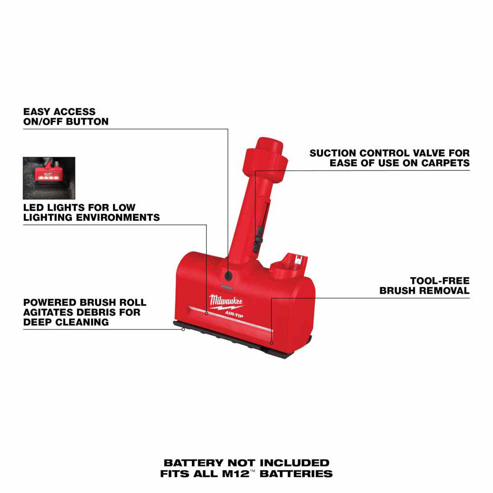 Milwaukee 0980-20 M12 AIR-TIP Utility Nozzle - 4