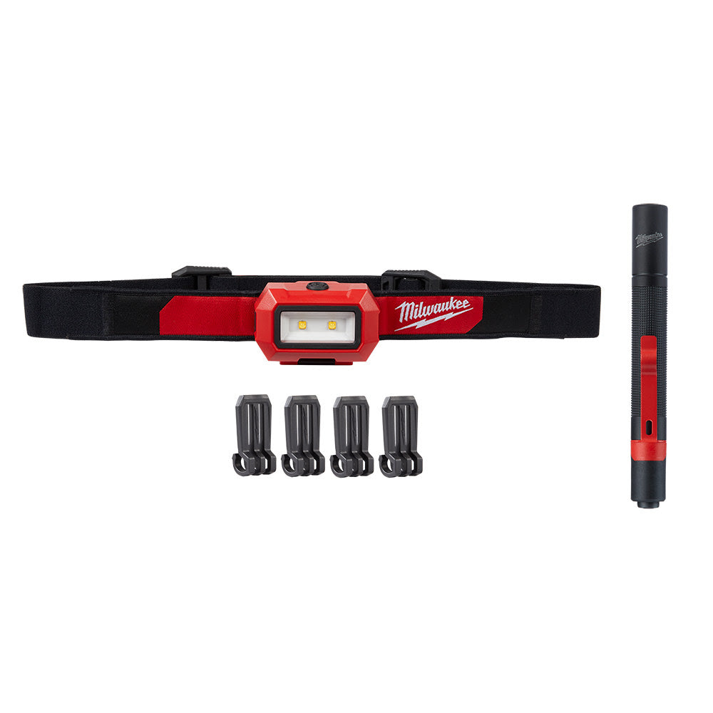 Milwaukee 2103PEN Hard Hat Headlamp w/ Penlight Kit