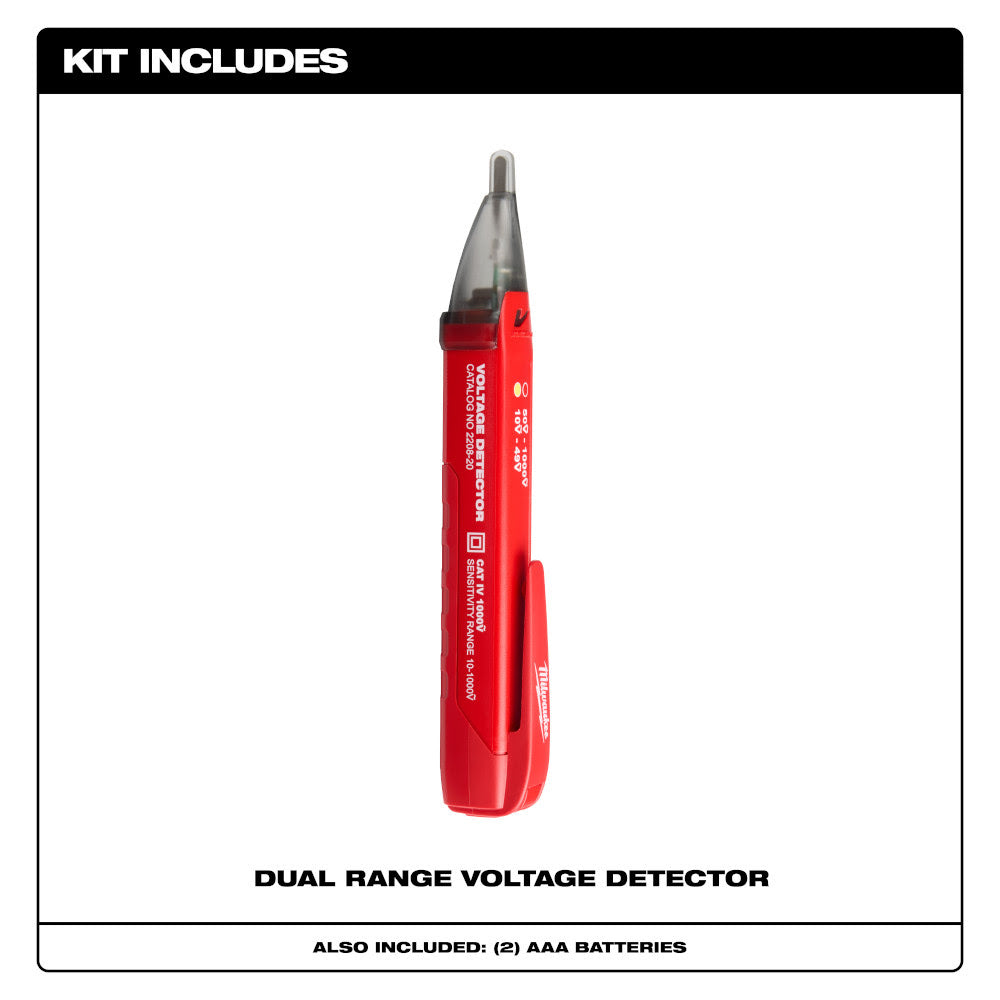 Milwaukee 2208-20 Dual Range Voltage Detector - 2