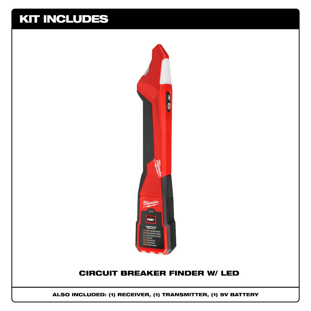 Milwaukee 2222-20 Circuit Breaker Finder w/ LED - 2