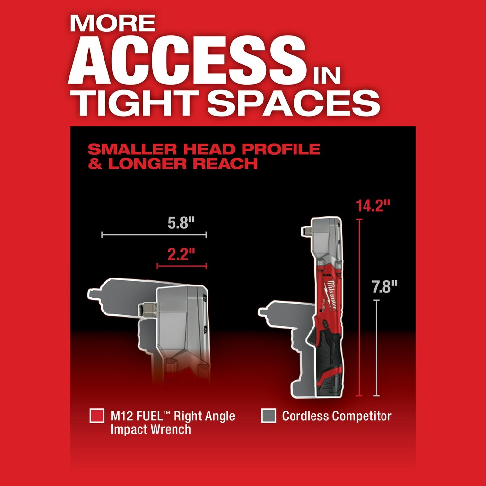 Milwaukee 2465-20 M12 FUEL 3/8" Digital Torque Wrench w/ ONE-KEY Bare Tool - 6