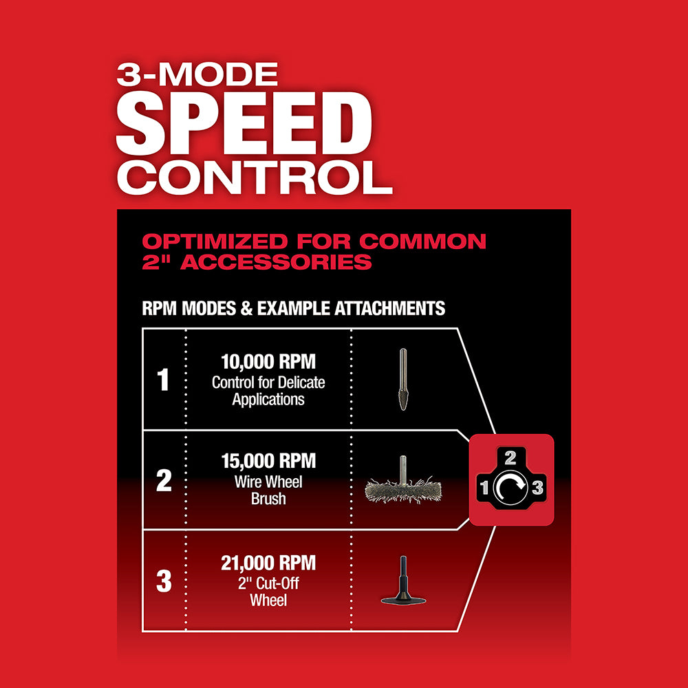 Milwaukee 2486-20 M12 FUEL Straight Die Grinder - 5