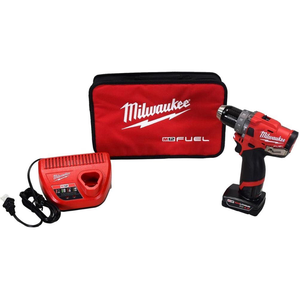 Milwaukee 2504-21XCC M12 Fuel Hammer Drill XC Kit