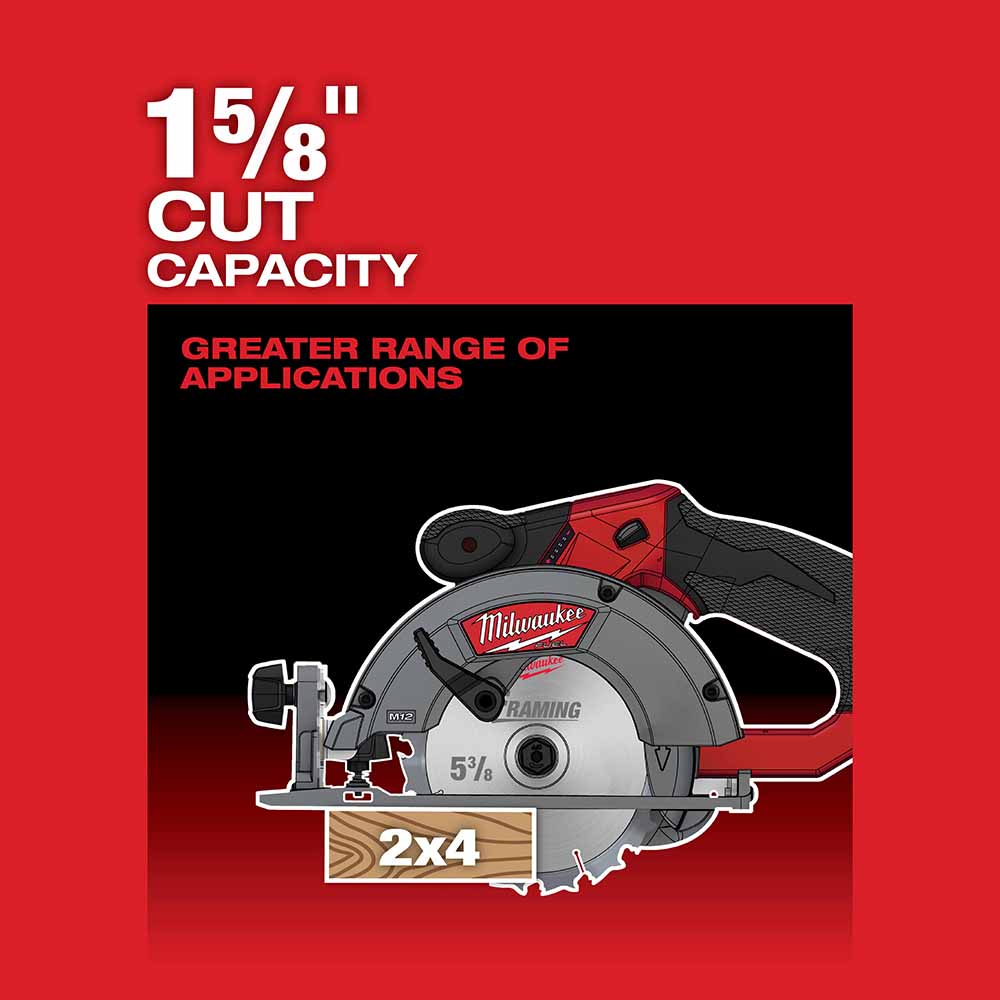 Milwaukee 2530-20 M12 FUEL 5-3/8" Circular Saw-Tool Only - 4