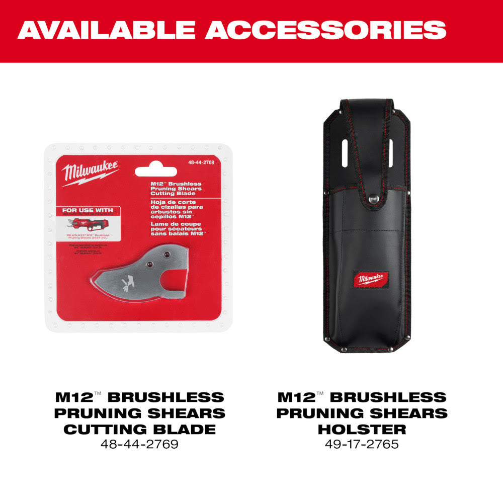 Milwaukee 2534-21 M12 Brushless Pruning Shears Kit - 13