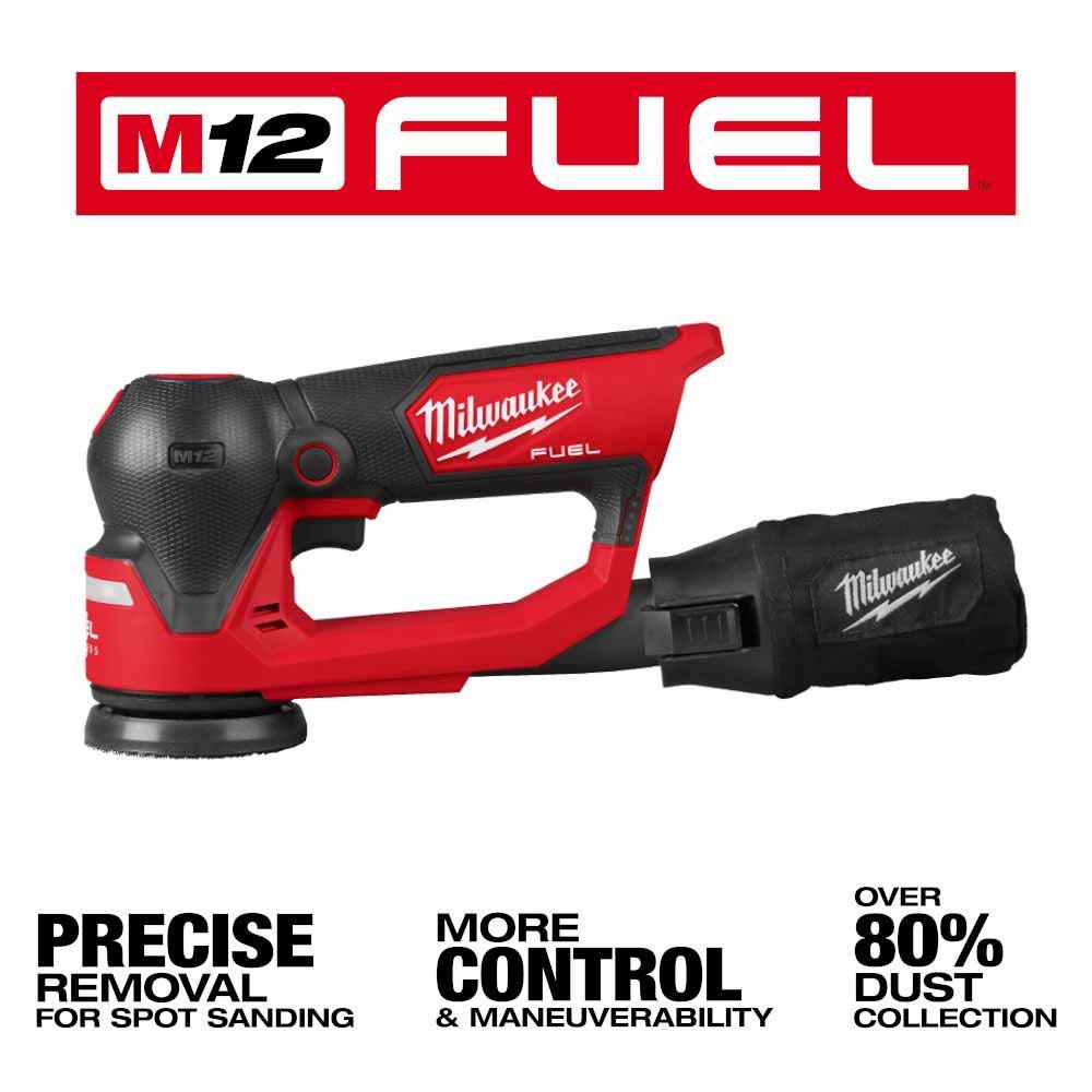 Milwaukee 2535-20 M12 FUEL 3" Random Orbital Detail Sander - 3