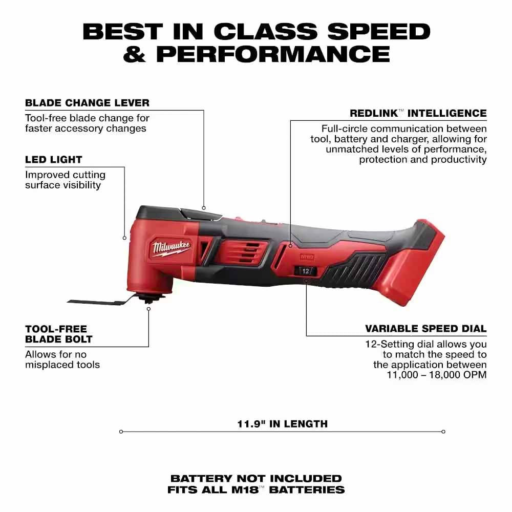 Milwaukee 2626-21HO M18 Multi-Tool w/ 3.0 Starter Kit - 2