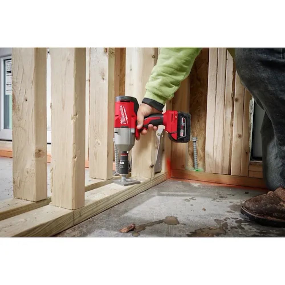 Milwaukee 2666-21B M18 18V Lithium-Ion Brushless Cordless 1/2 in. Impact Wrench with Friction Ring Kit - 10