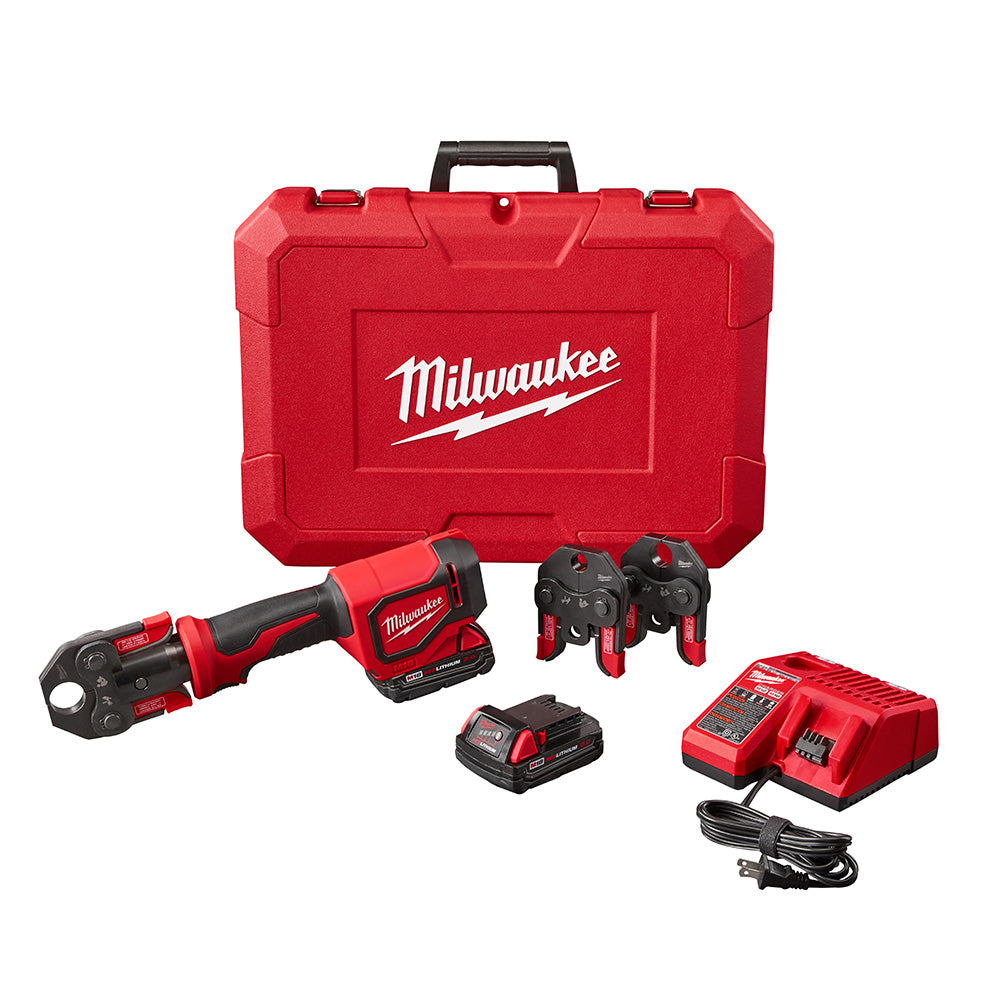 Milwaukee 2674-22C M18 Short Throw Press Tool Kit with PEX Crimp Jaws