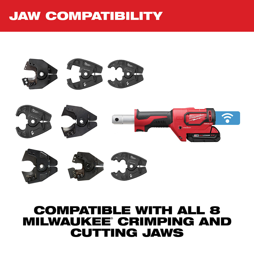 Milwaukee 2678-22BG M18 Force Logic 6T Utility Crimping Kit With D3 Grooves And Fixed Bg Die - 6