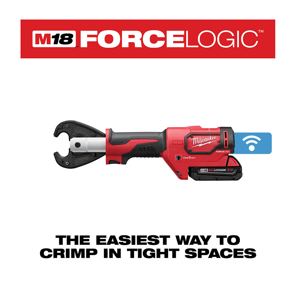 Milwaukee 2678-22 M18 Force Logic 6T Utility Crimping Kit With D3 Grooves "Snub Nose" - 3