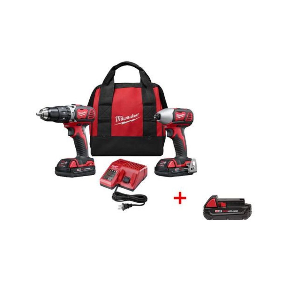 Milwaukee 2697-22CTP M18 18V Cordless Lithium-Ion 2-Tool Drill/Driver Combo Kit