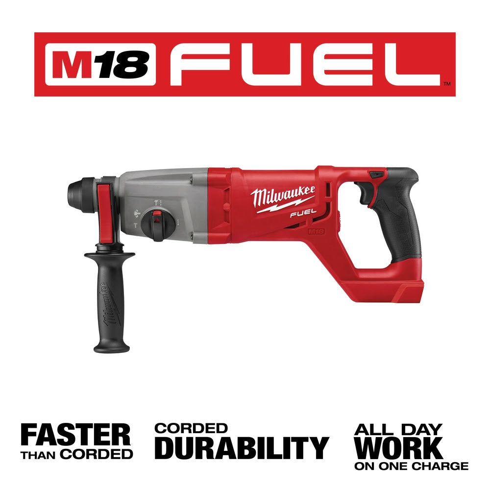 Milwaukee 2713-20 M18 Fuel 1" SDS Plus D-Handle Rotary Hammer Bare Tool - 3