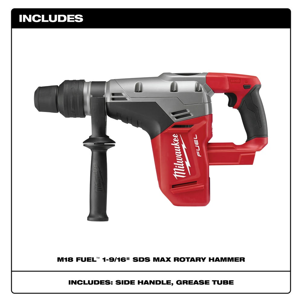 Milwaukee 2717-20 M18 FUEL 1-9/16" SDS Max Rotary Hammer Bare Tool - 2