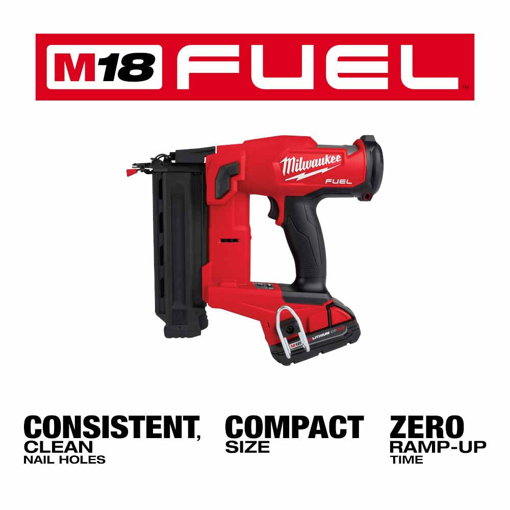 Milwaukee 2746-21CT M18 Fuel 18 Gauge Brad Nailer Kit - 3