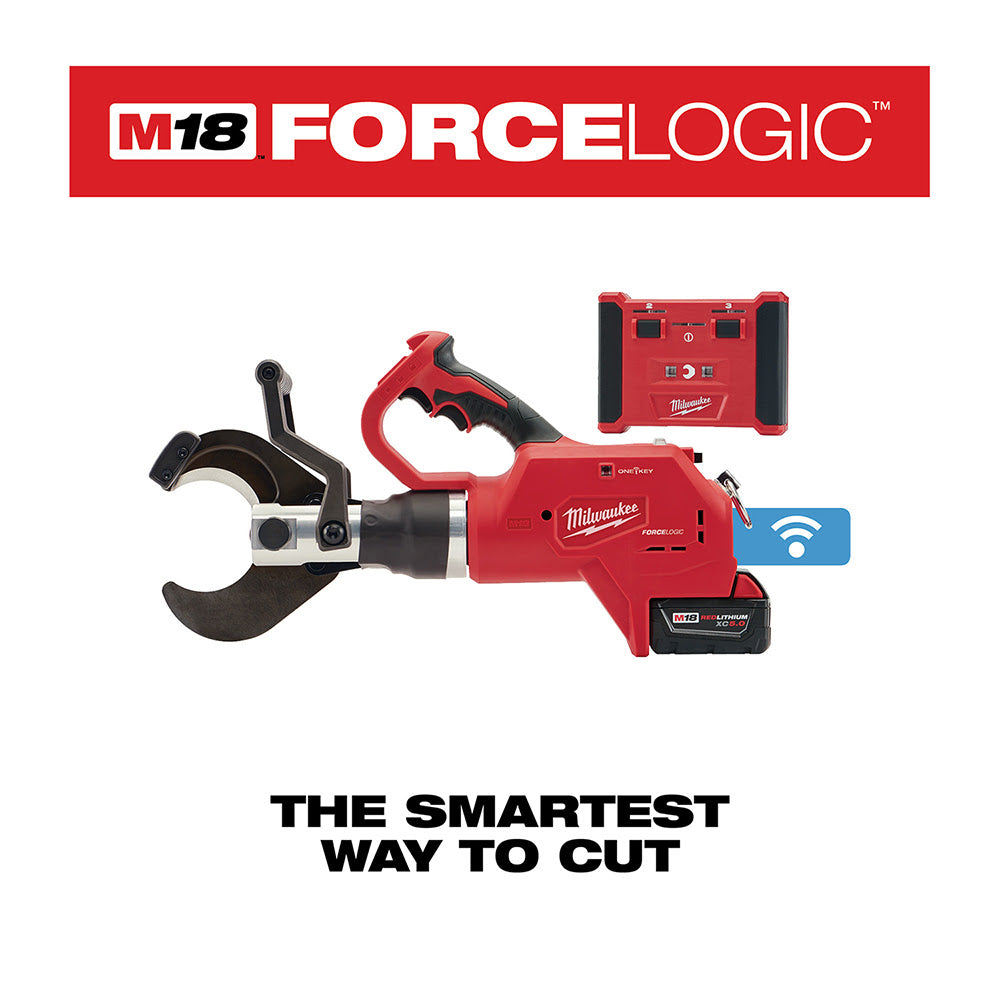 Milwaukee 2776R-21 M18 FORCE LOGIC 3” Underground Cable Cutter, Wireless Remote - 3