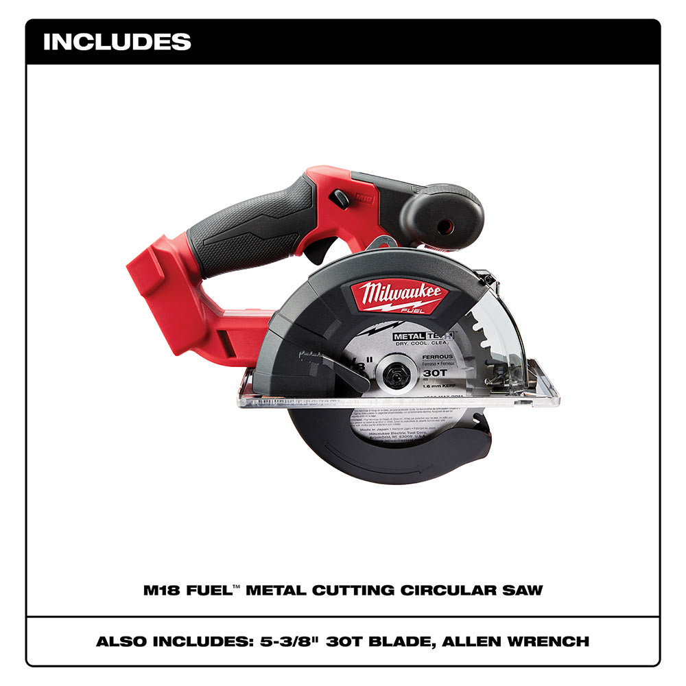 Milwaukee 2782-20 M18 FUEL 5-3/8" - 5-7/8" Metal Circular Saw Bare Tool - 3