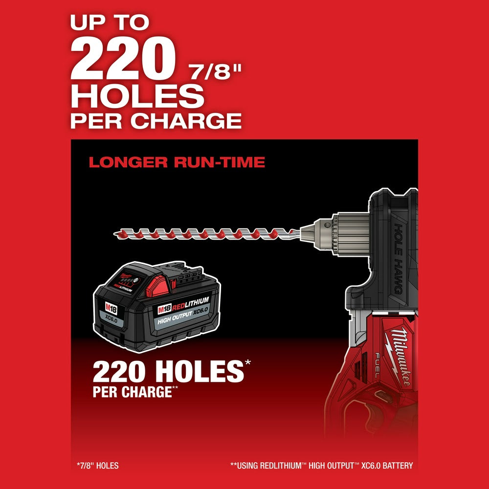 Milwaukee 2808-20 M18 FUEL Hole Hawg Right Angle Drill w/Quik-Lok - Bare Tool - 7