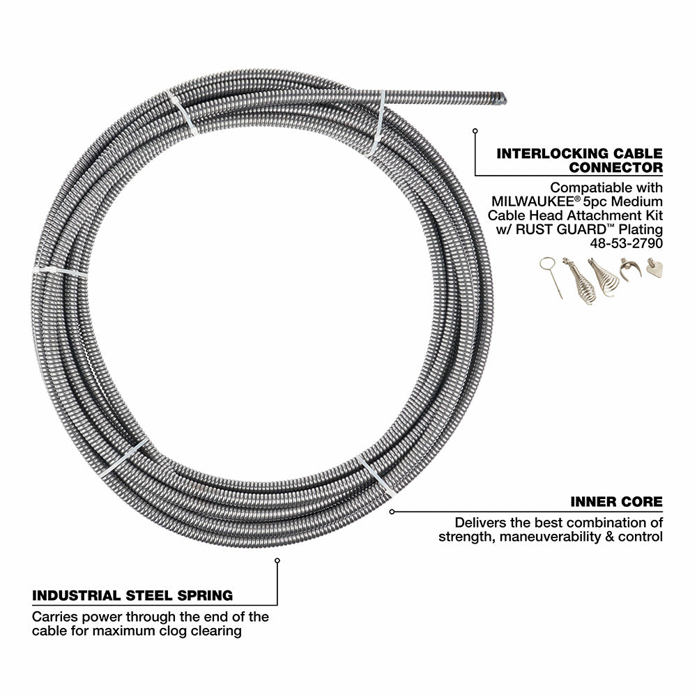 Milwaukee 2817A-21 M18 Drum Machine for 3/8"-1/2" Cable - 5