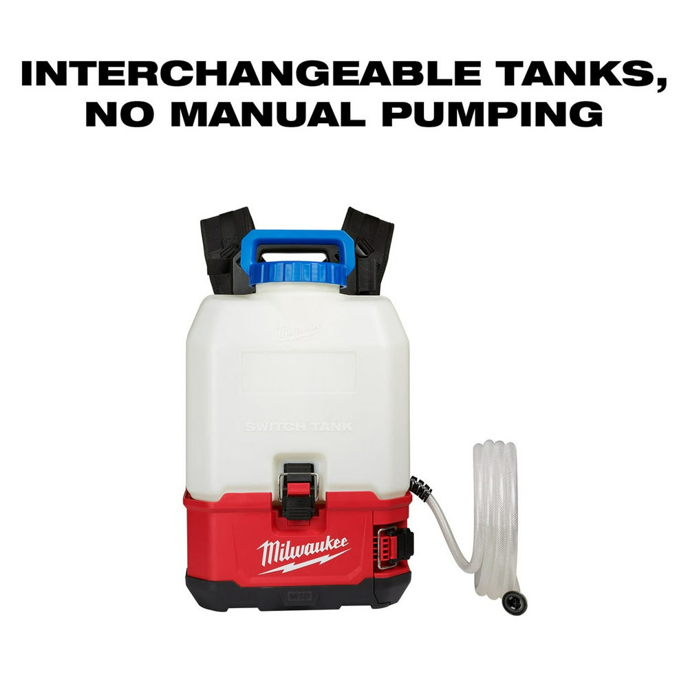 Milwaukee 2820-21WS M18 SWITCH TANK 4-Gallon Backpack Water Supply Kit - 5