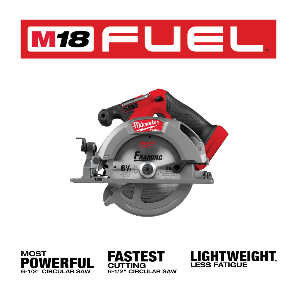 Milwaukee 2833-20 M18 FUEL 6-1/2" Circular Saw - 2