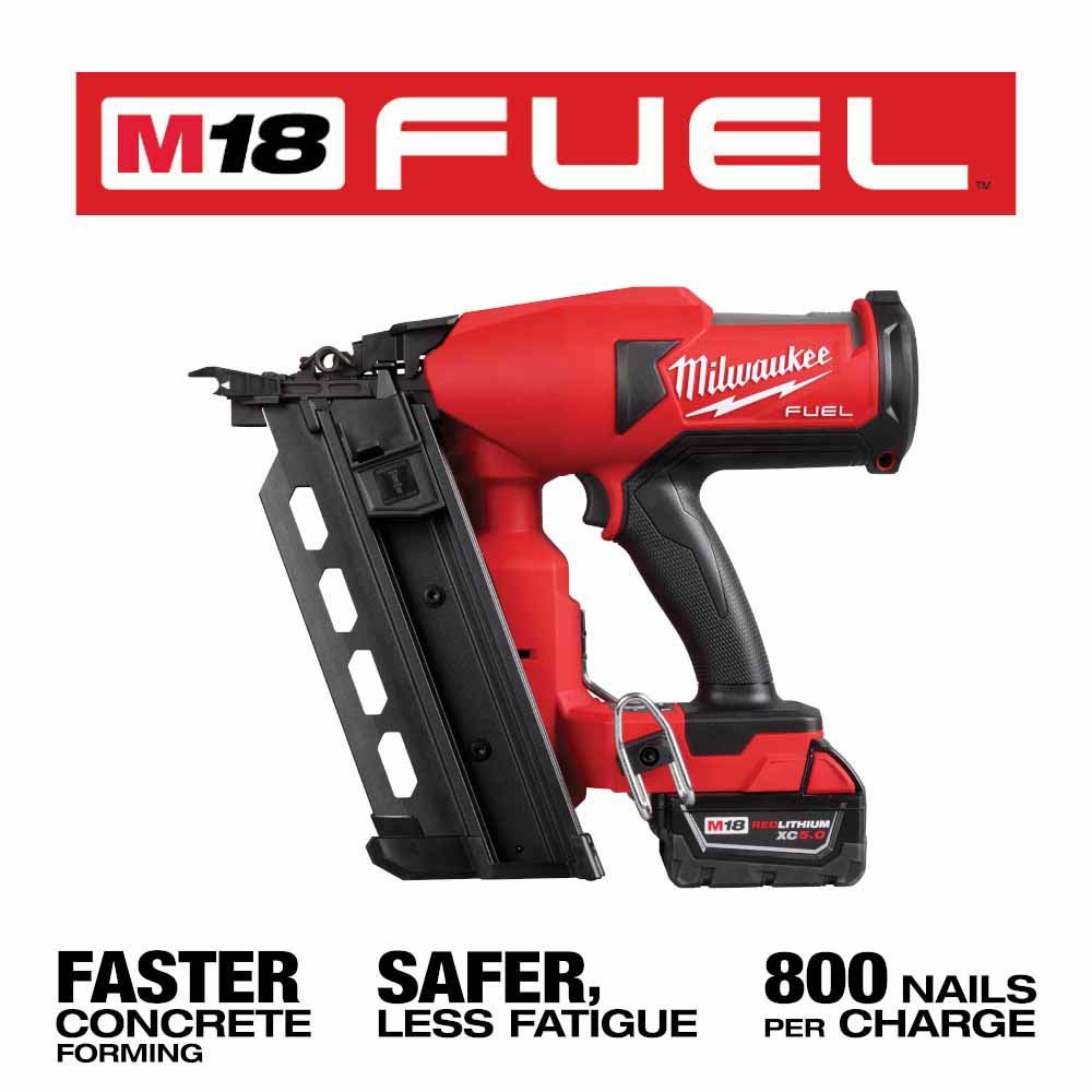 Milwaukee 2844-21 M18 FUEL Duplex Nailer Kit - 6