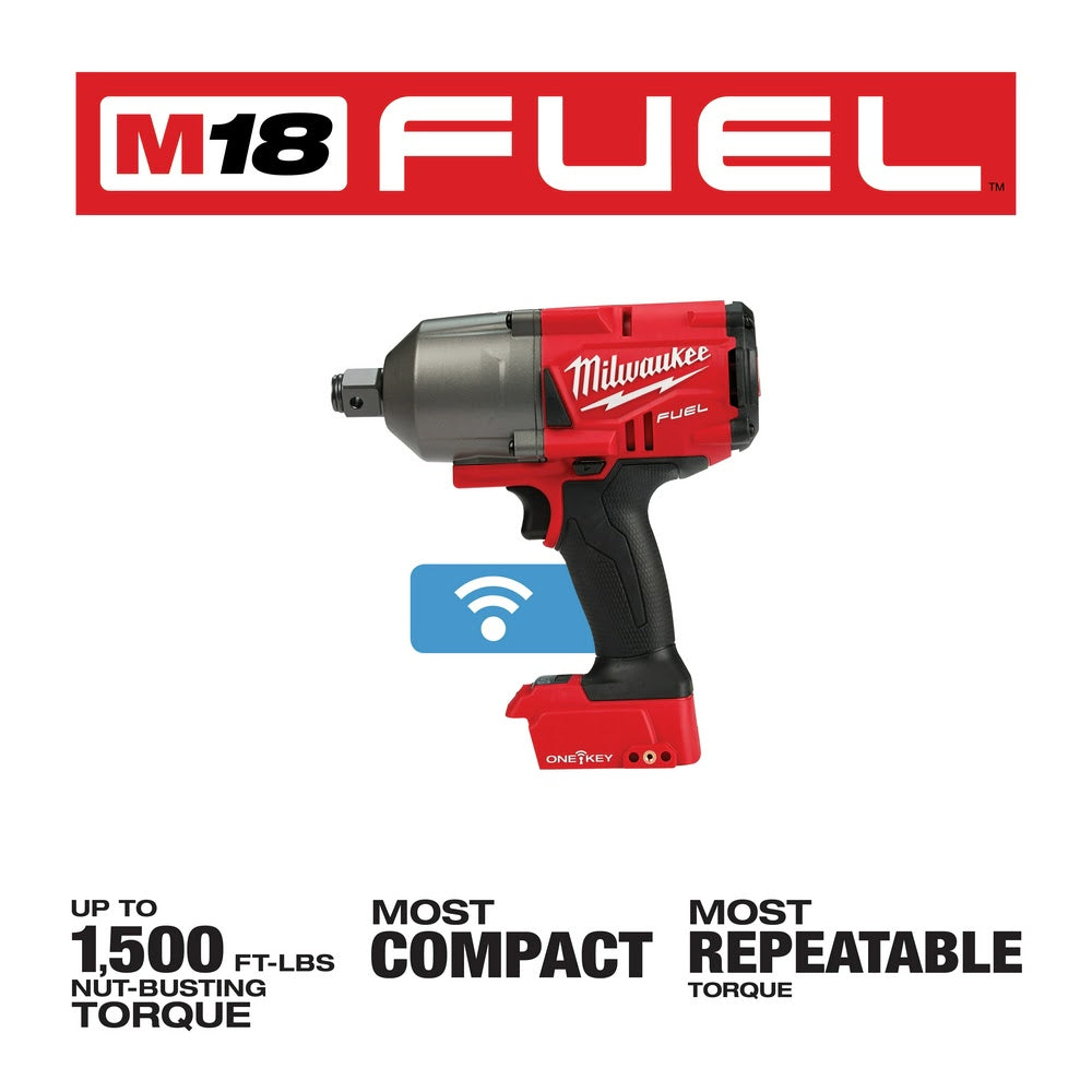 Milwaukee 2864-20 M18 FUEL ONE-KEY High Torque Impact Wrench 3/4" Friction Ring Bare - 3