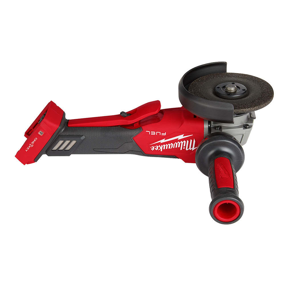 Milwaukee 2882-20 M18 FUEL™ 4-1/2" / 5" Braking Grinder w/ ONE-KEY™  Paddle Switch, No-Lock - 18