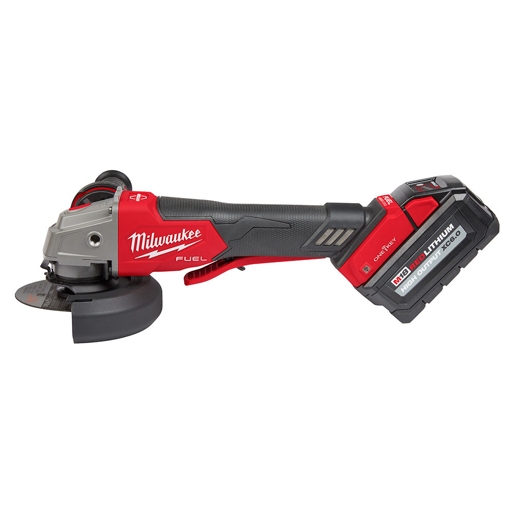 Milwaukee 2882-22 M18 FUEL™ 4-1/2" / 5" Braking Grinder w/ ONE-KEY™  Paddle Switch, No-Lock Kit - 9