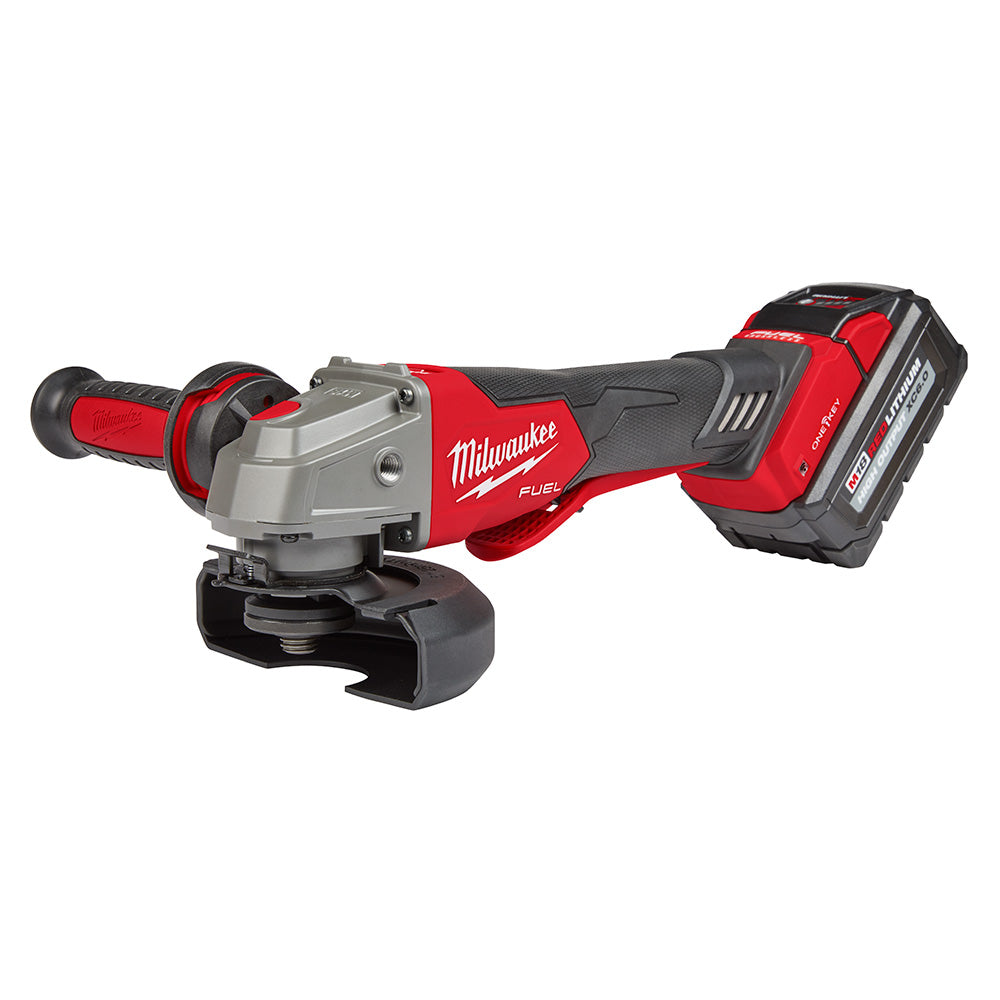 Milwaukee 2882-22 M18 FUEL™ 4-1/2" / 5" Braking Grinder w/ ONE-KEY™  Paddle Switch, No-Lock Kit - 6